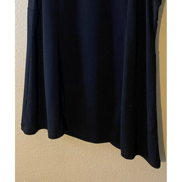 COPY - Susan Graver Tank Top Size XL Black Scoop Neck Pleated Gathered Side Bod… - Picture 8 of 8